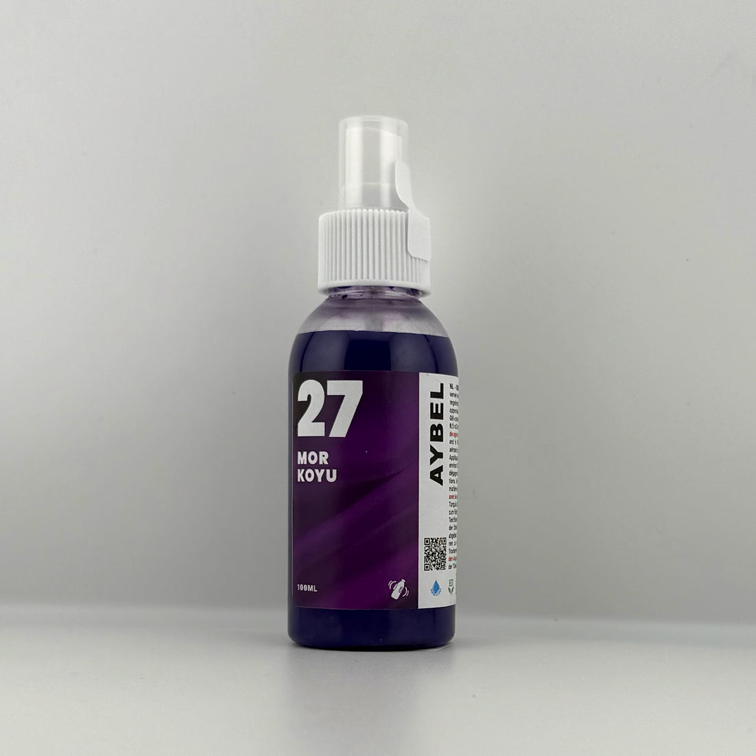 Tinte en aerosol para telas de color morado oscuro