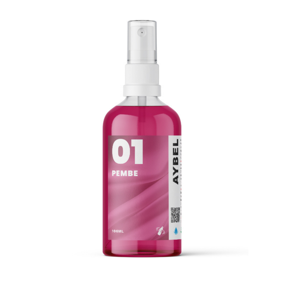 Rosa textilfärgspray