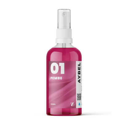Rosa textilfärgspray