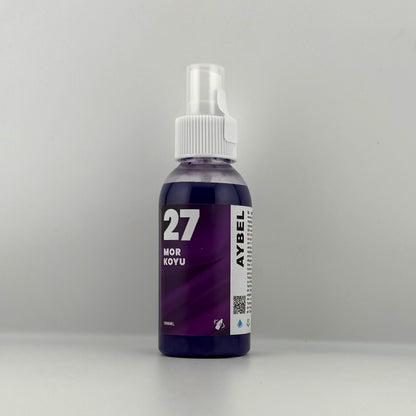 Mørkelilla tekstilfarvespray