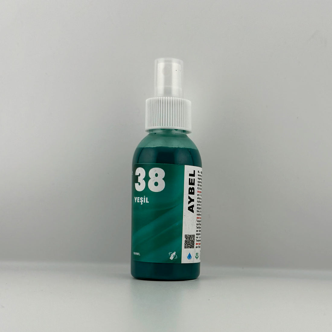 Tinte en aerosol para telas color verde hierba