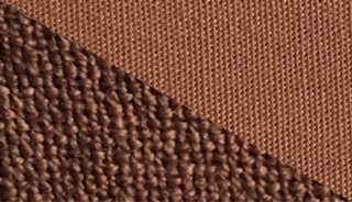 Fabric swatch dyed in iced brown, demonstrating the vibrant color achieved with our dye on different fabrics